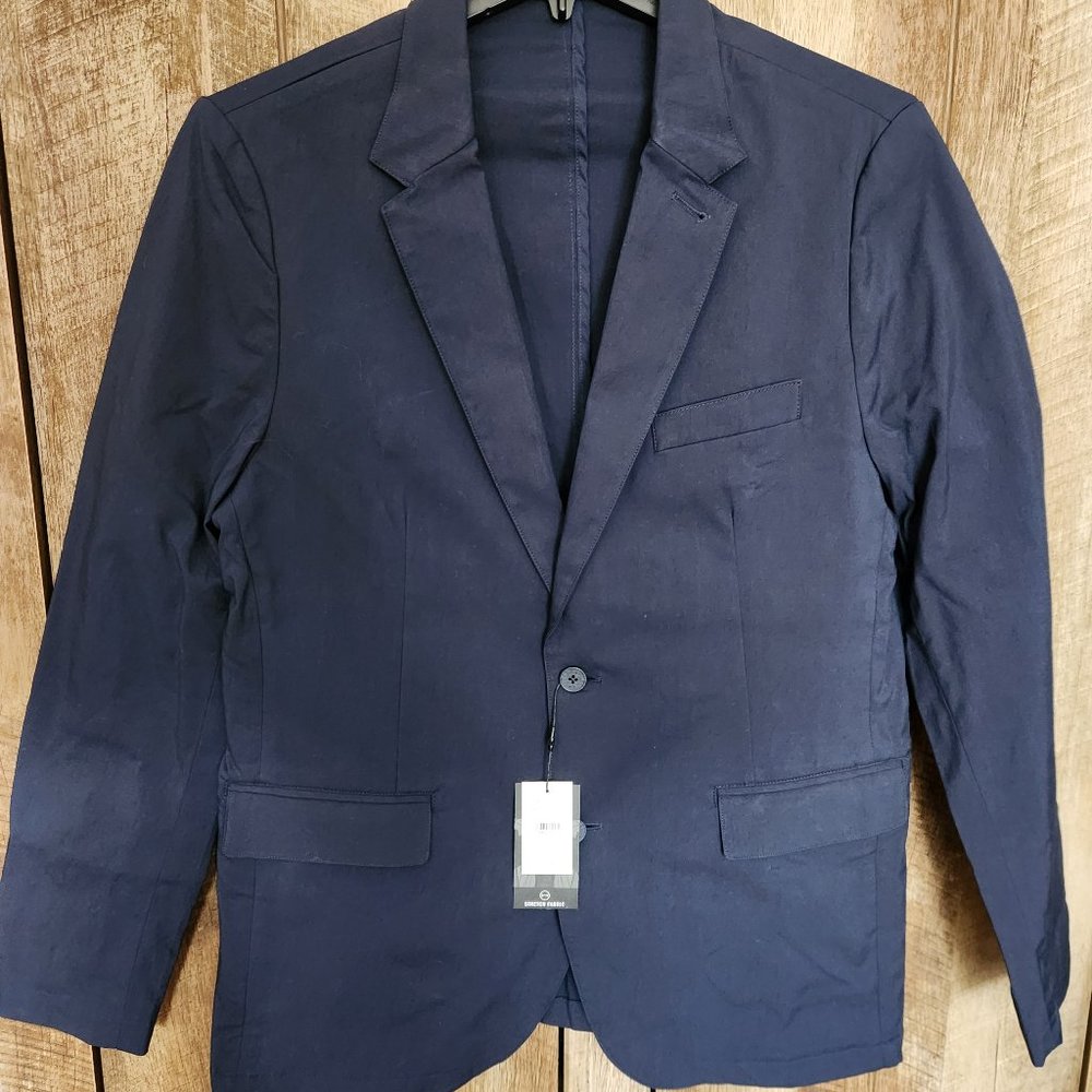 DKNY Casual Navy Blue Blazer Jacket Men's Large NWT